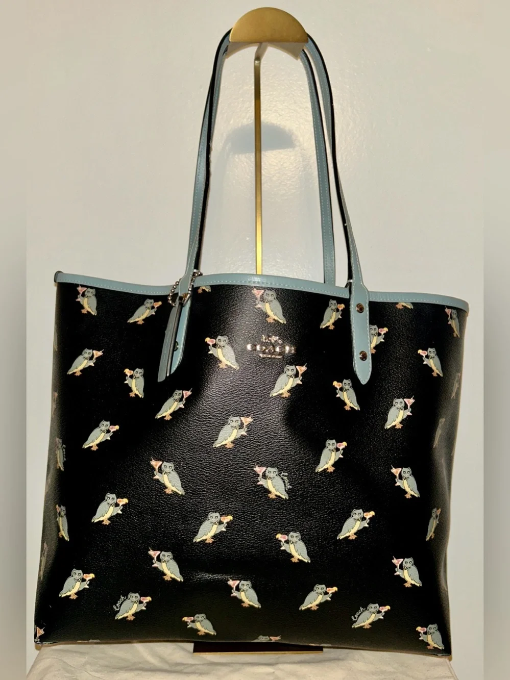 Coach Reversible City Tote with “Owltini”Party Owl Print.  Super fun!!!